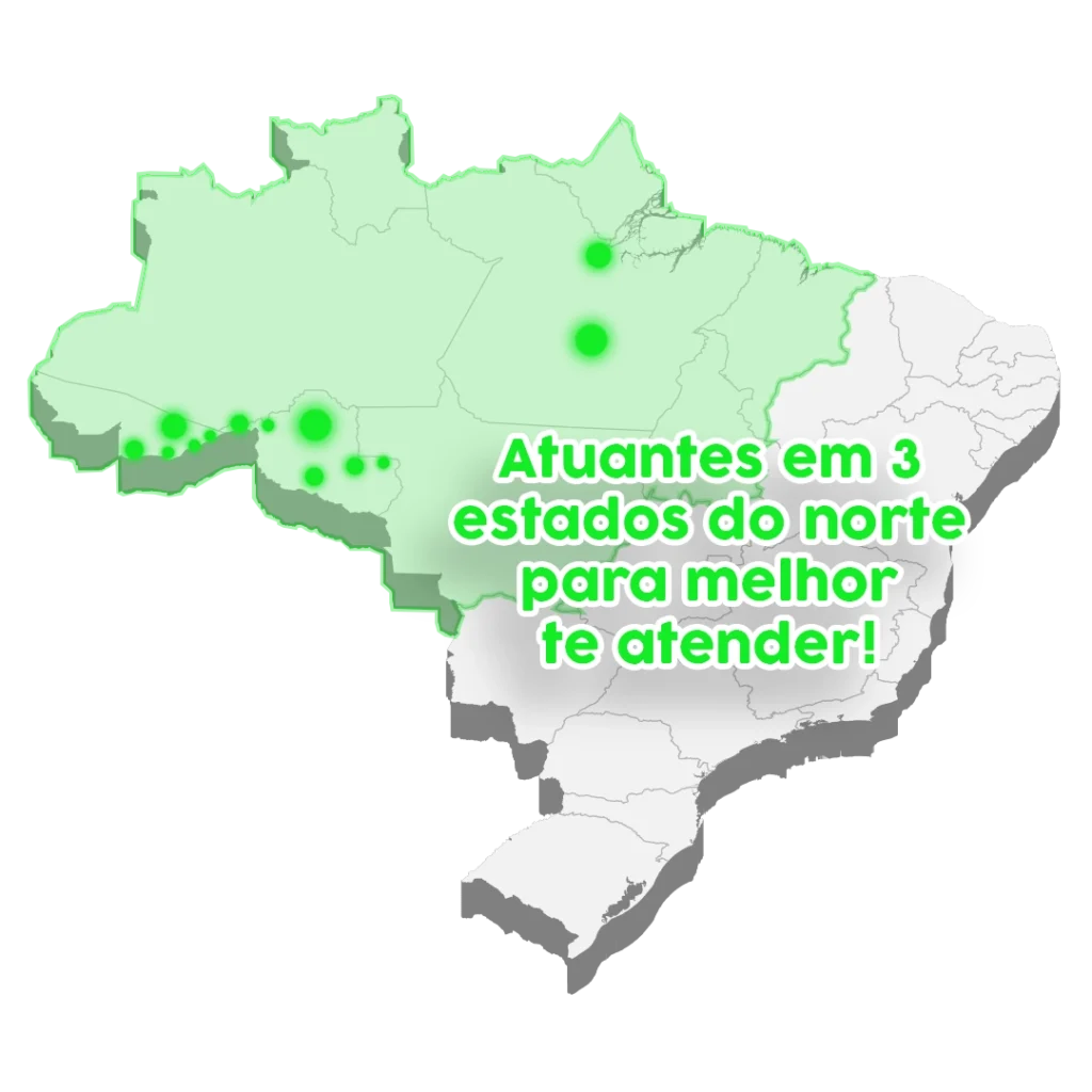 MAPA DO NORTE DO BRASIL